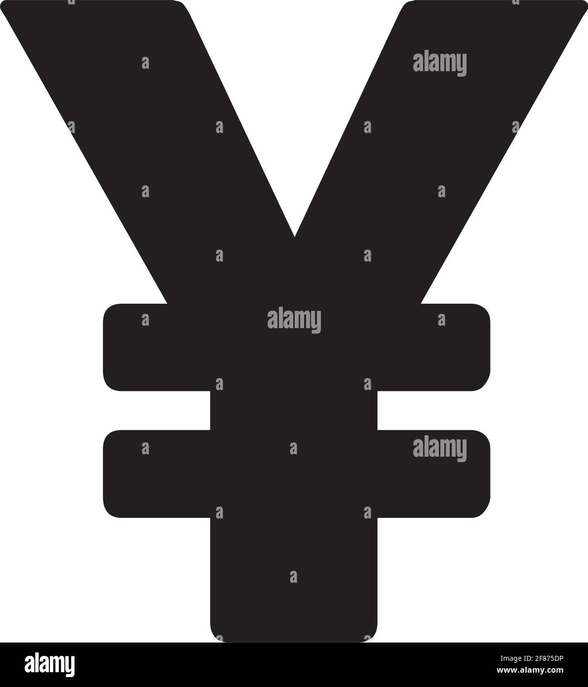 Digital Yen and Yuan icon vector currency symbol for digital ...