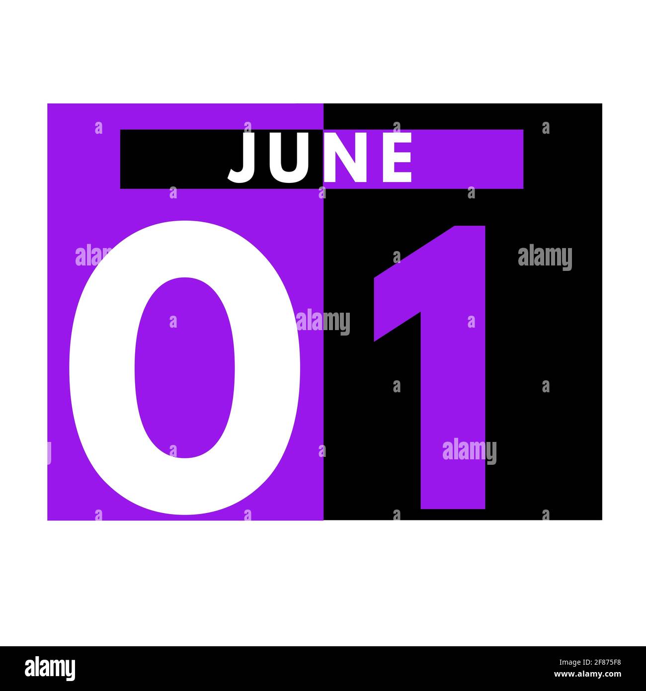 June 1 . Modern daily calendar icon .date ,day, month .calendar for the ...