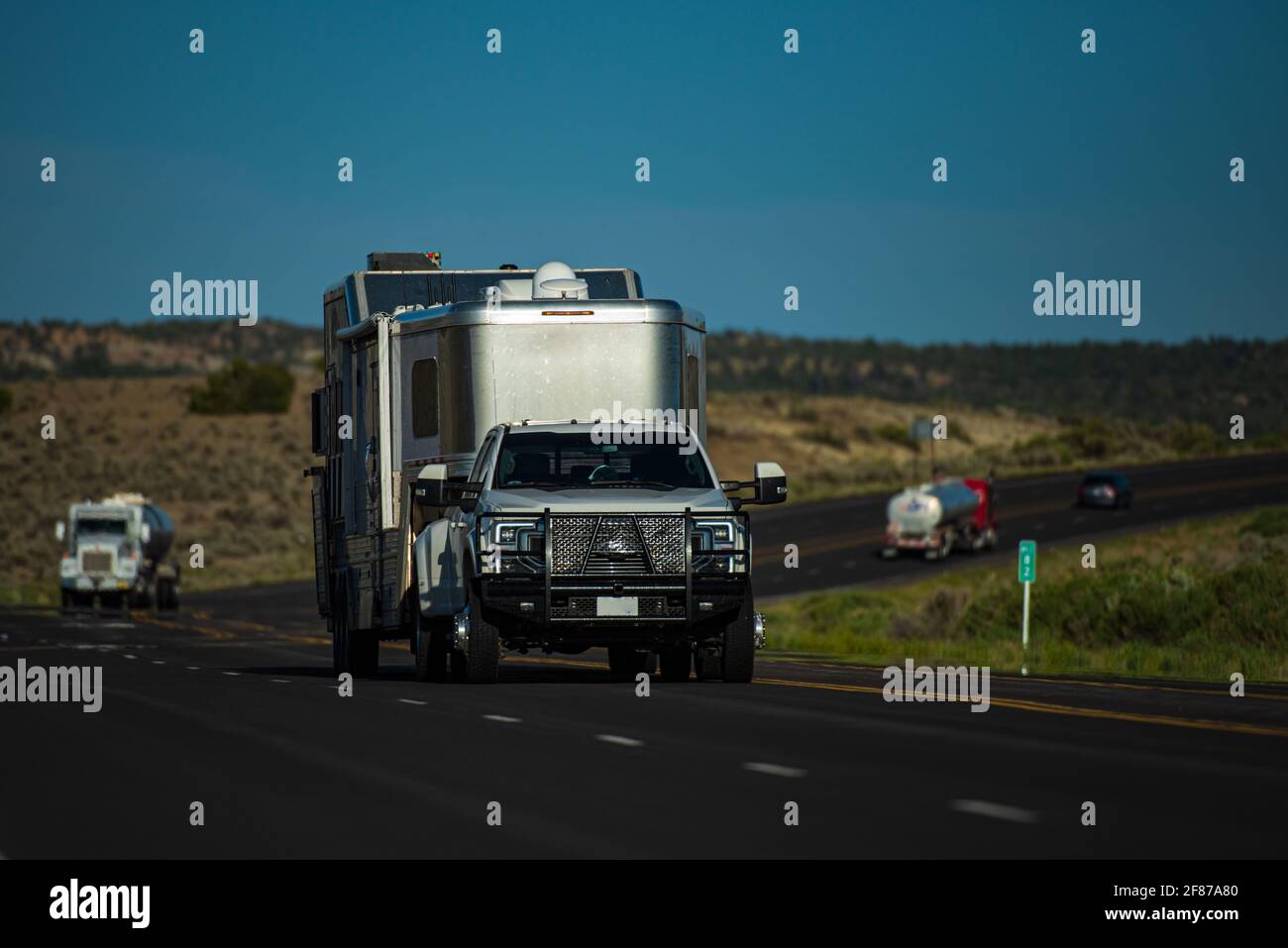 Traveling in Camper Van. Exploring the USA. Family vacation travel RV