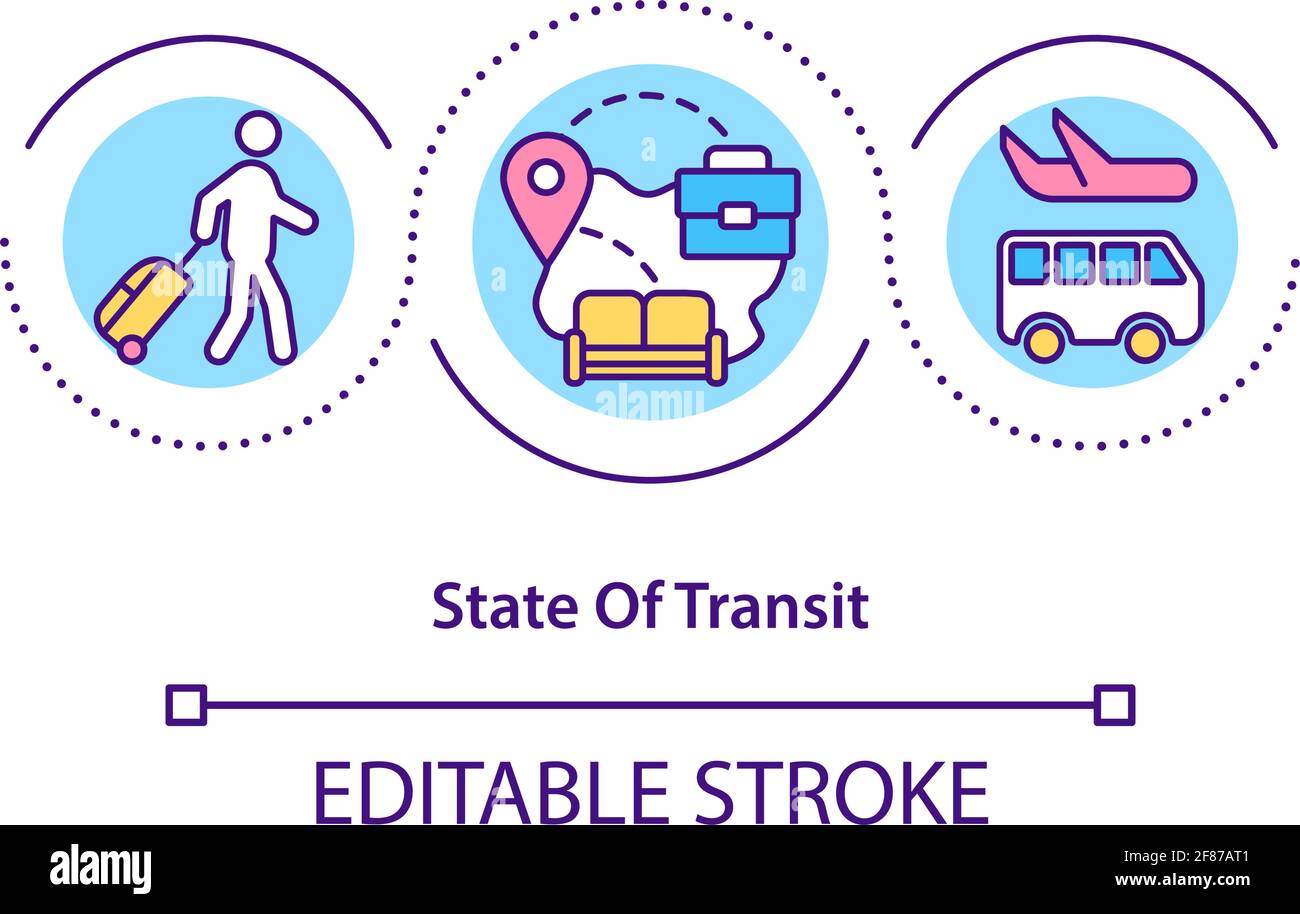 State of transit concept icon Stock Vector Image & Art - Alamy