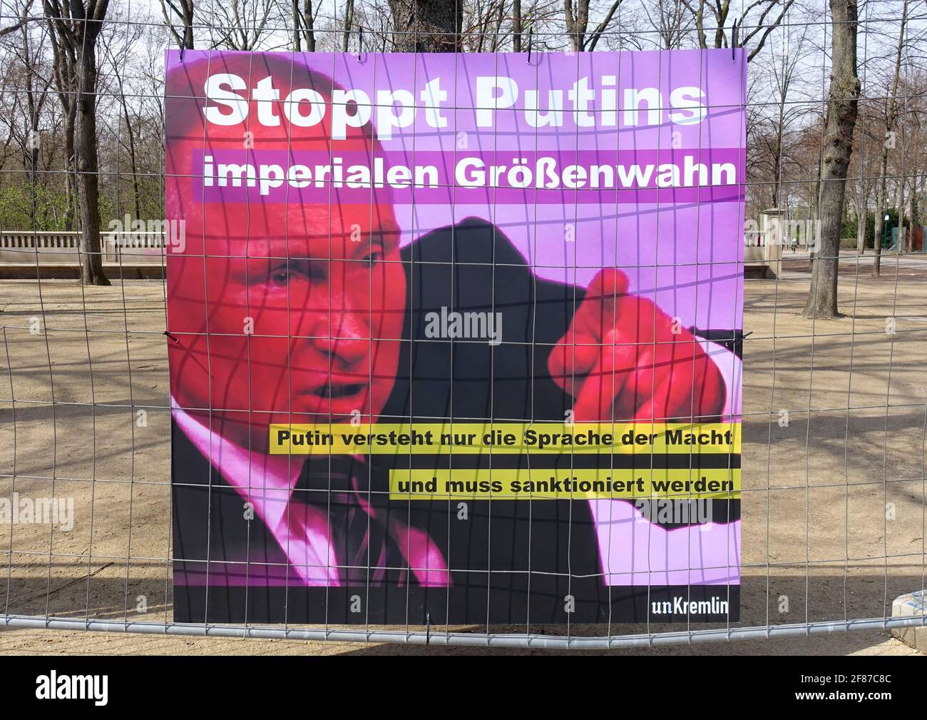 Democracy camp for Alexej Nawalny, Berlin, Germany Stock Photo