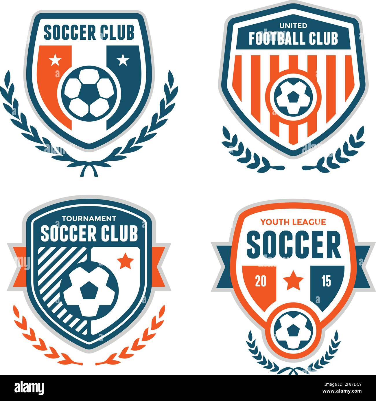 Logo Design Soccer Club Vector Stock Vector Image Art Alamy