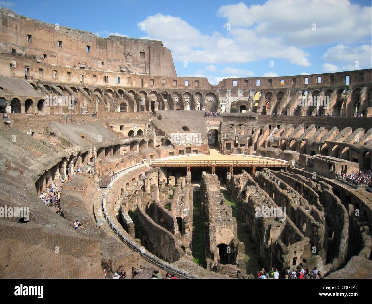 The famous and beautiful Colosseum in the City centre of Rome, Italy is ...