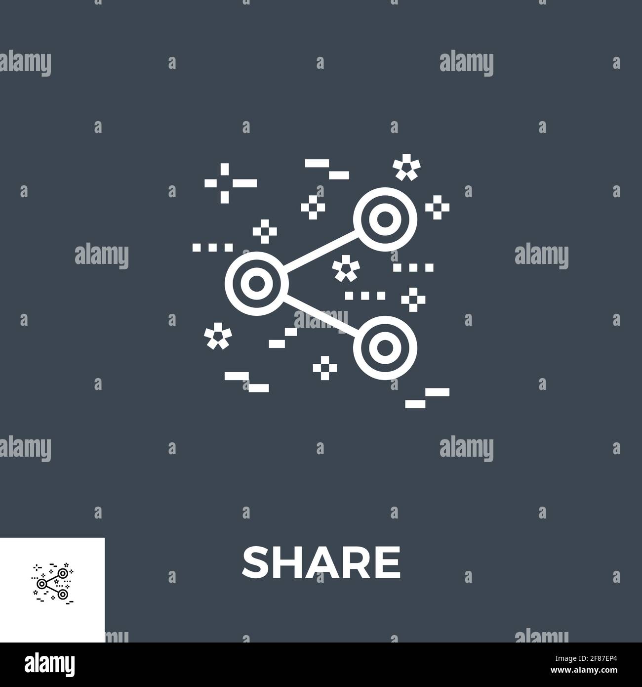 Line share icon hi-res stock photography and images - Alamy