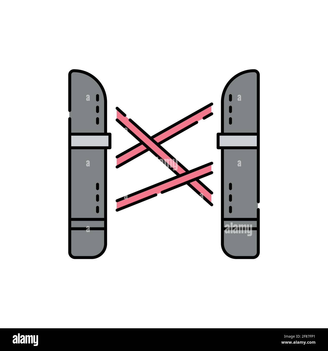 Laser alarm olor line icon. Pictogram for web page, mobile app, promo