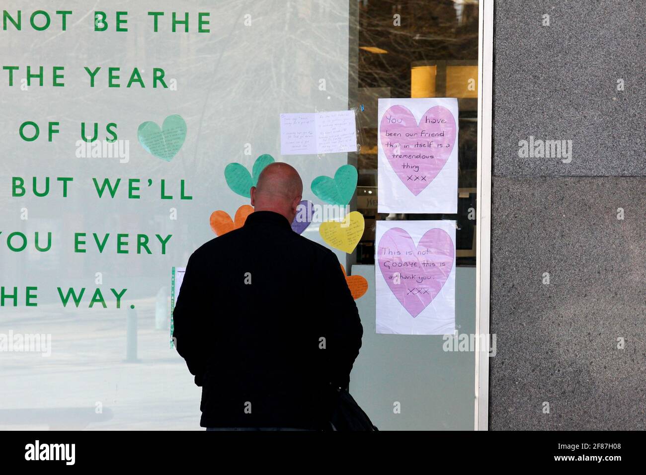 Barkers Pool, Sheffield, UK. 12th Apr 2021. The iconic John Lewis store