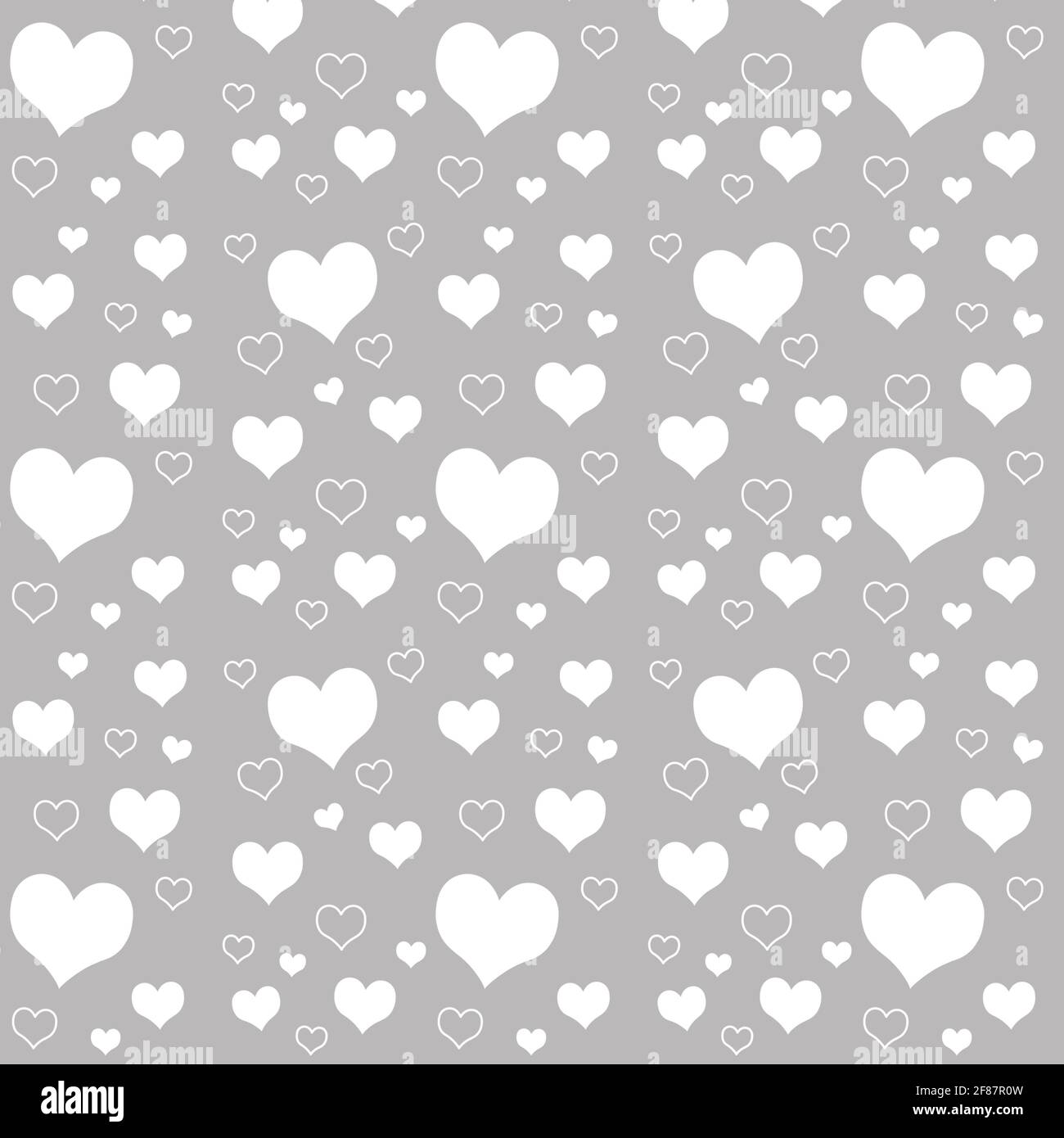 Romantic grey background with hearts, valentines day, wedding card or  greetings to mother's day Stock Photo - Alamy, image size:1300x1390