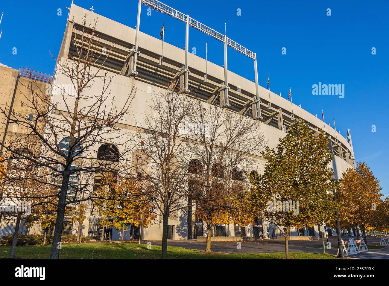 COLUMBUS, OH, USA - NOVEMBER 7: Ohio Stadium ('The Shoe') on November 7, 2020 at Ohio State University in Columbus, Ohio. Stock Photo