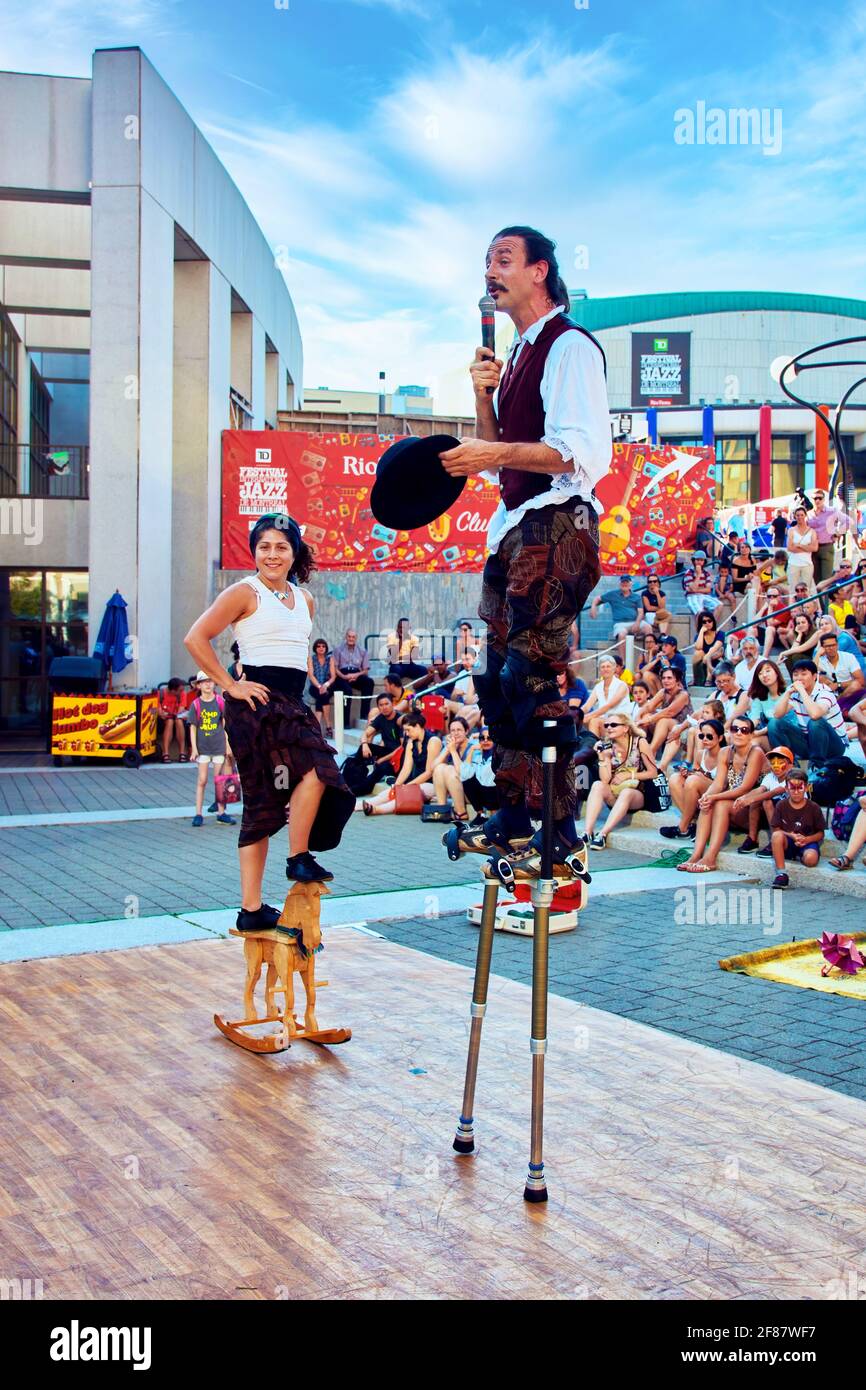 Stilt walking and circus hires stock photography and images Alamy