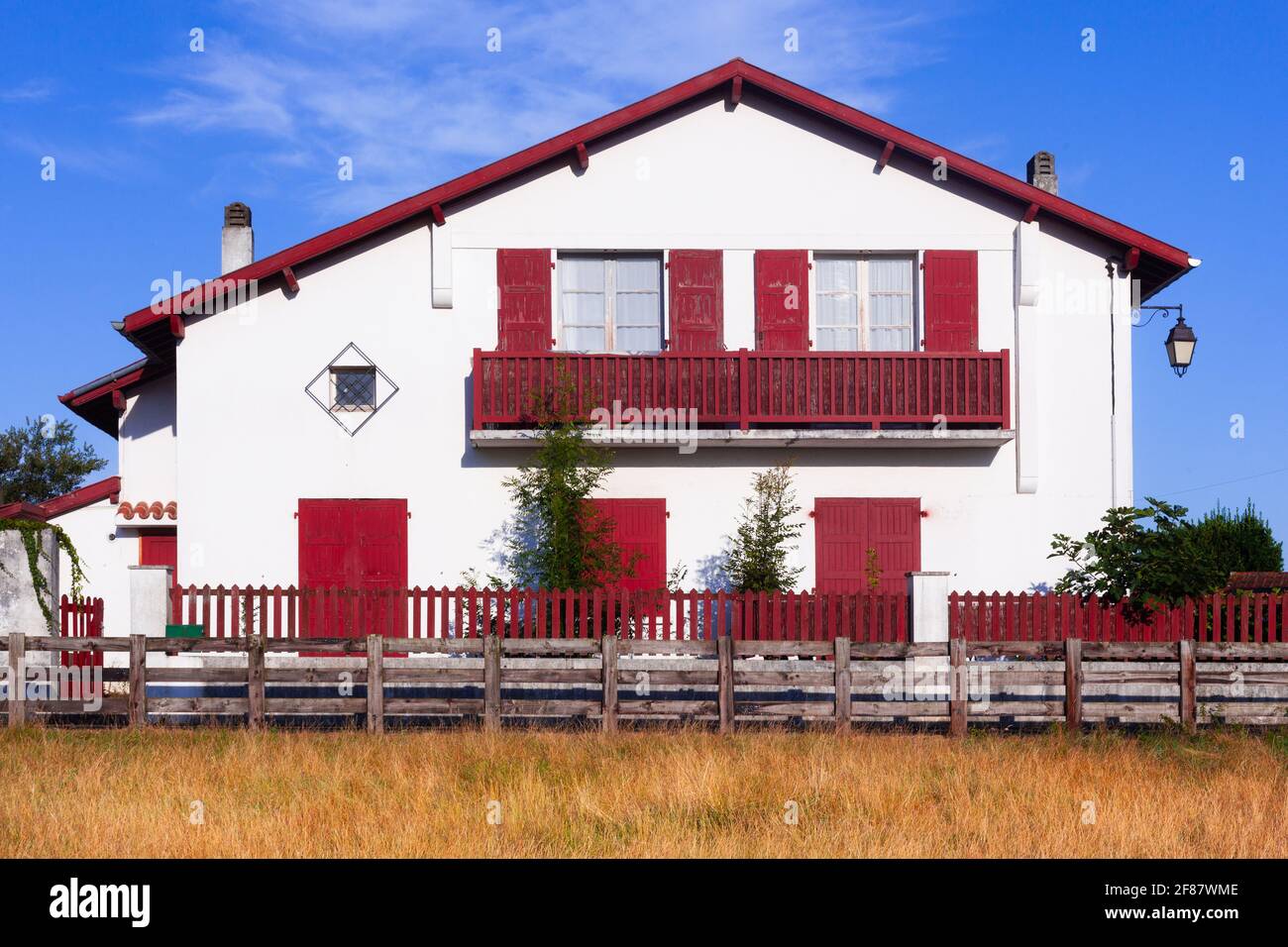 Caserio, Baserri, Typical basque house in Navarra. Spain Stock Photo