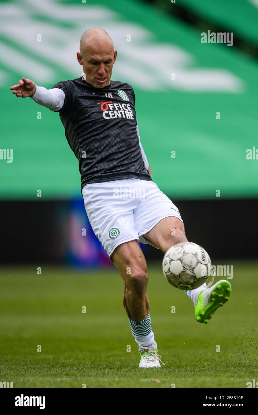 Groningen Netherlands April 11 Arjen Robben Of Fc Groningen During The Dutch Eredivisie Match Between Fc Groningen And Sc Heerenveen At Hitachi Ca Stock Photo Alamy