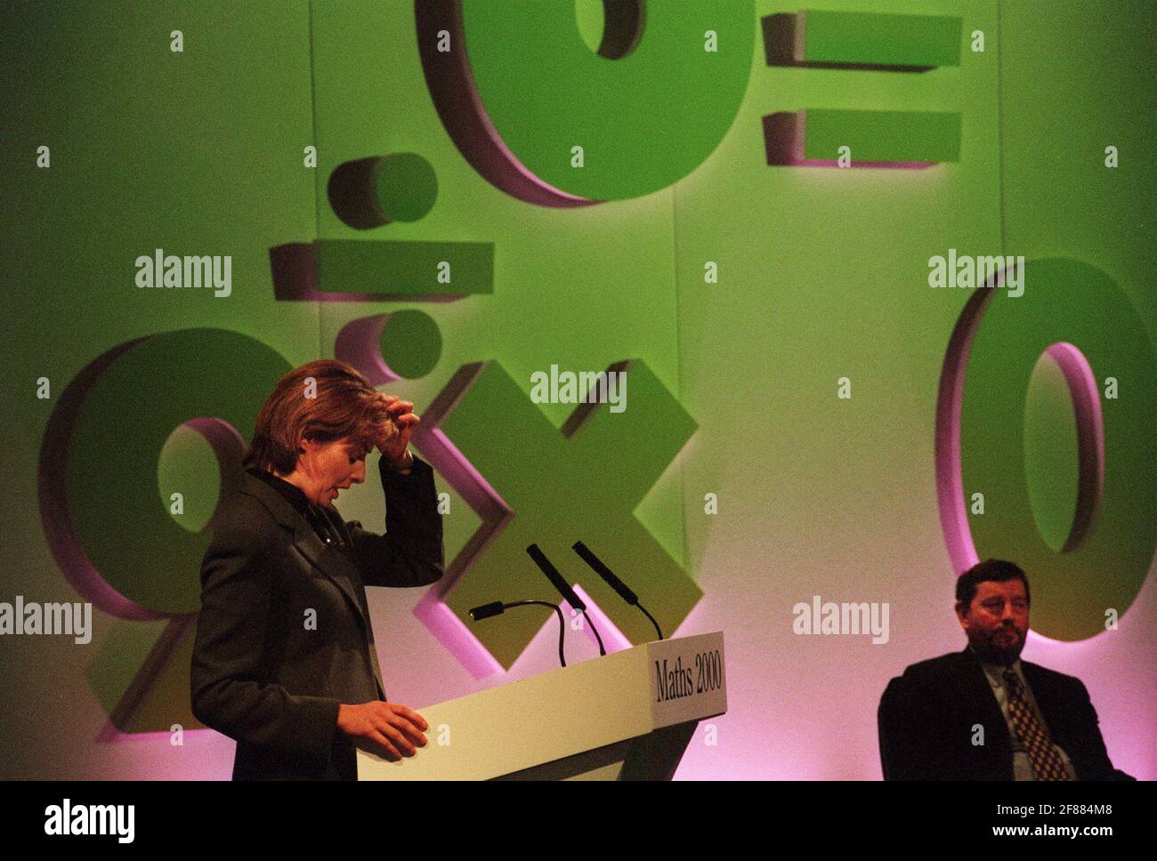 Carol Vorderman TV Presenter is pictured in the Countdown to Maths 2000