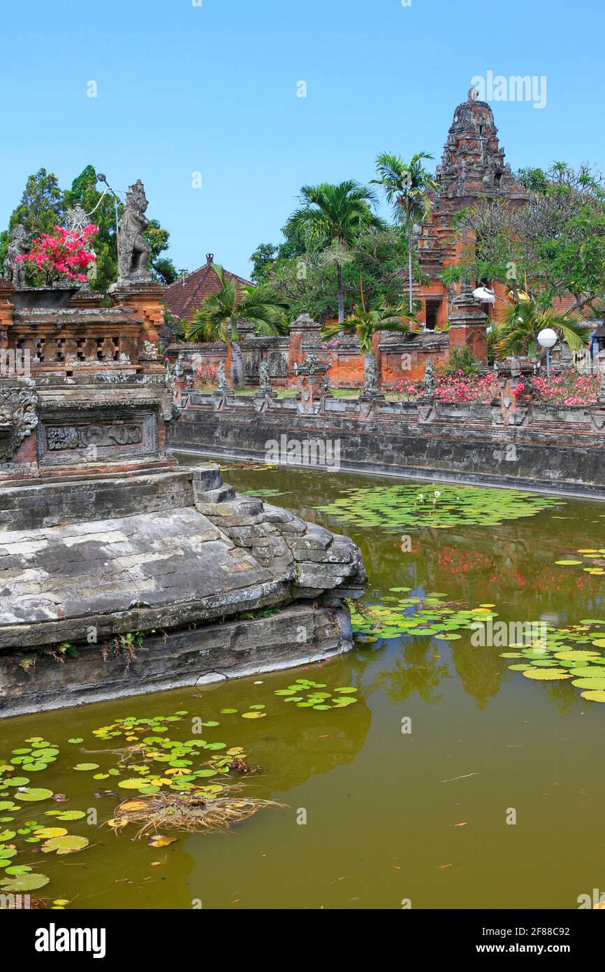 Klungkung Bale Kembang Temple in Bali, Indonesia Stock Photo