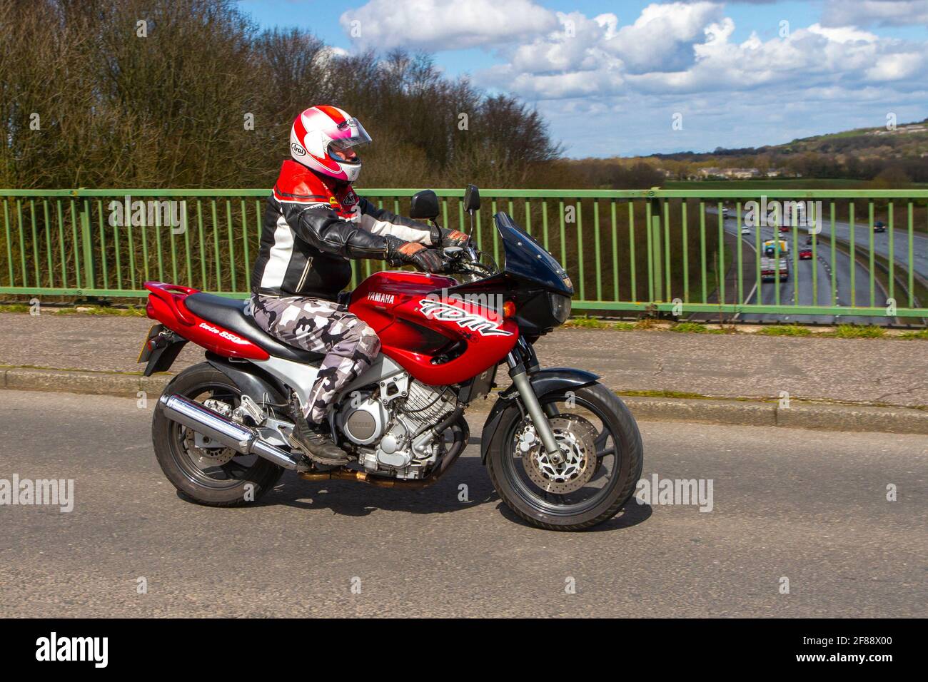 1997 90s Yamaha 849cc Sports Tourer Motorbike rider two wheeled