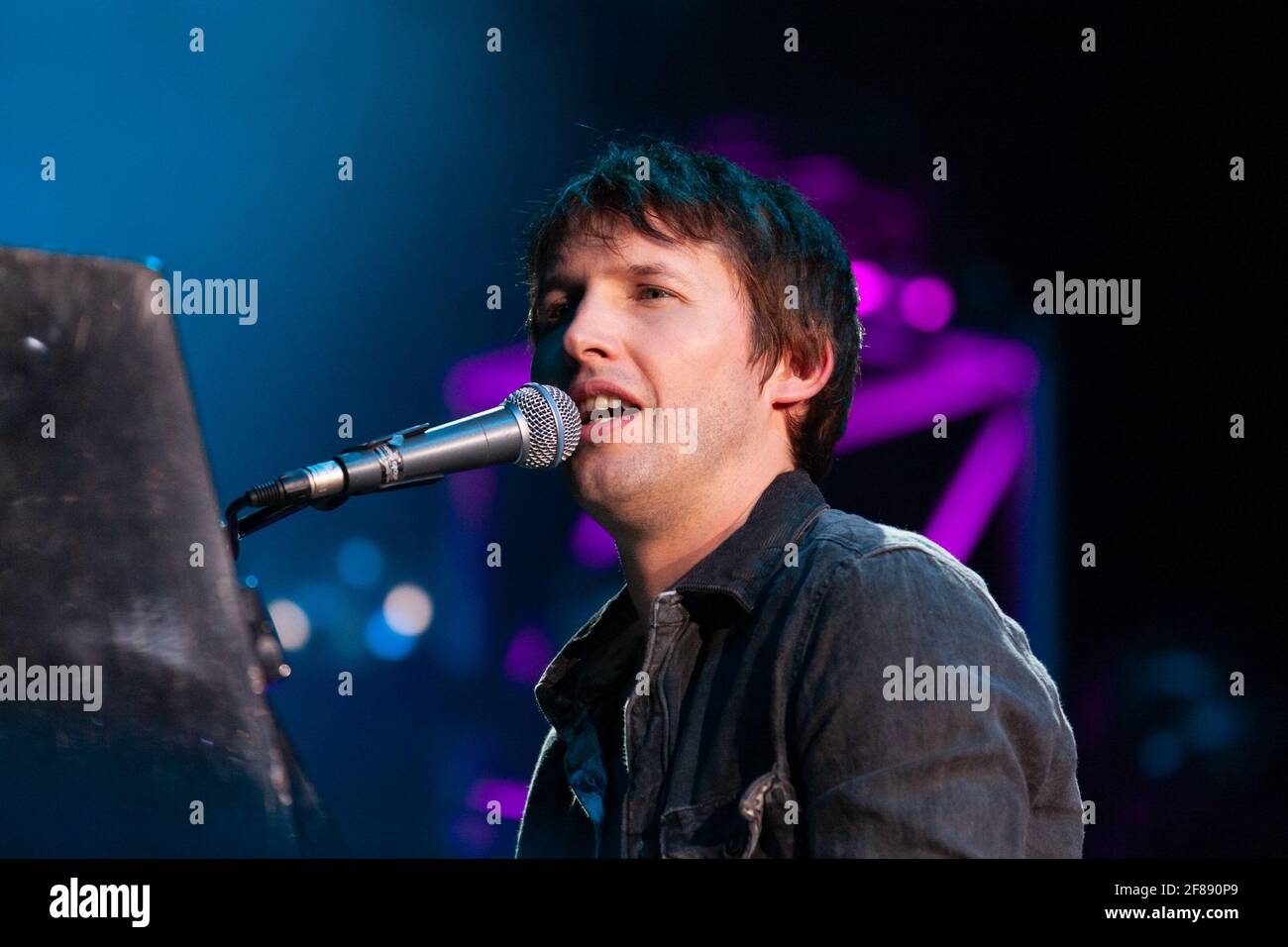 James Blunt live on stage at Birmingham's LG Arena for BRMB Live Stock Photo