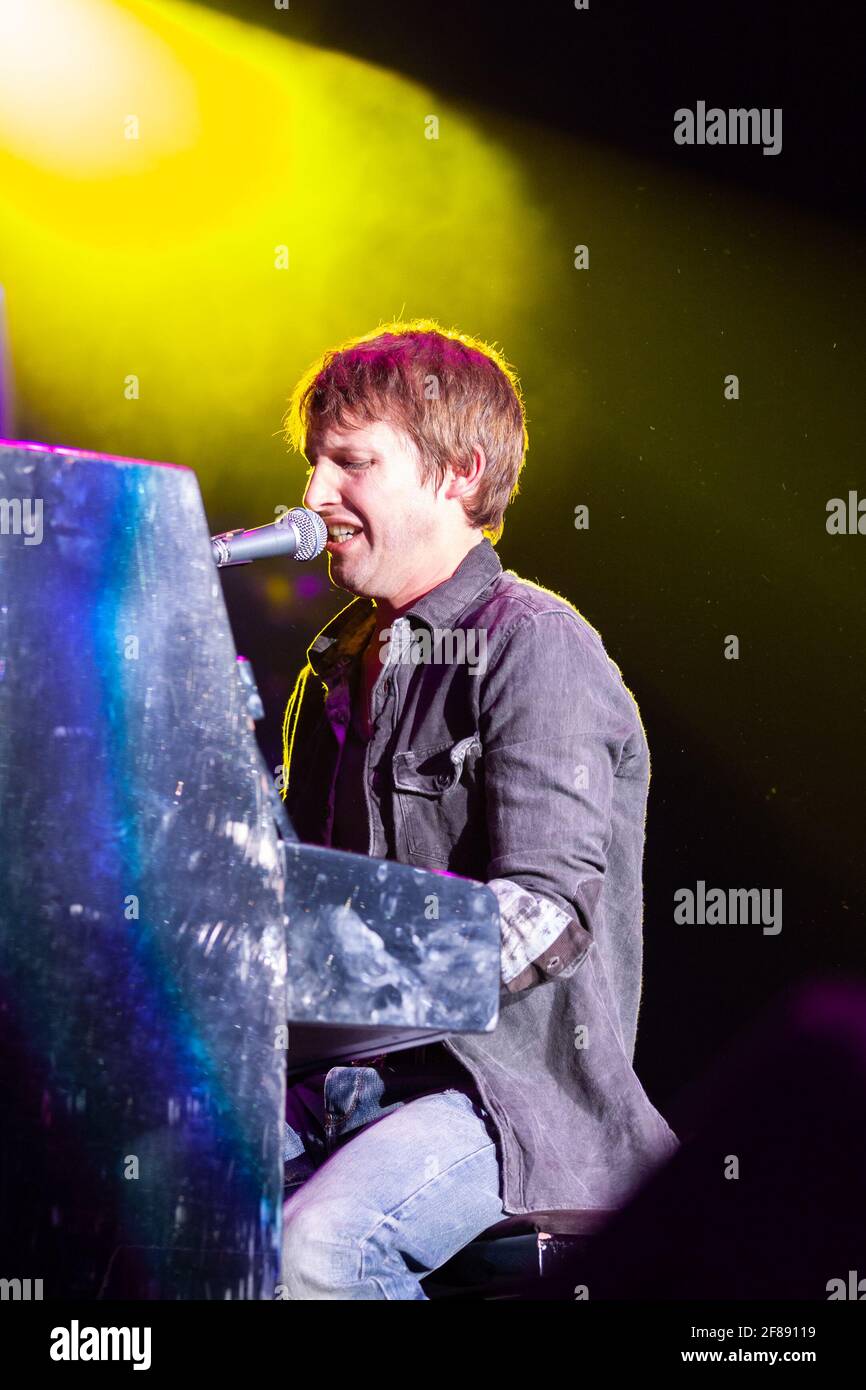 James Blunt live on stage at Birmingham's LG Arena for BRMB Live Stock Photo