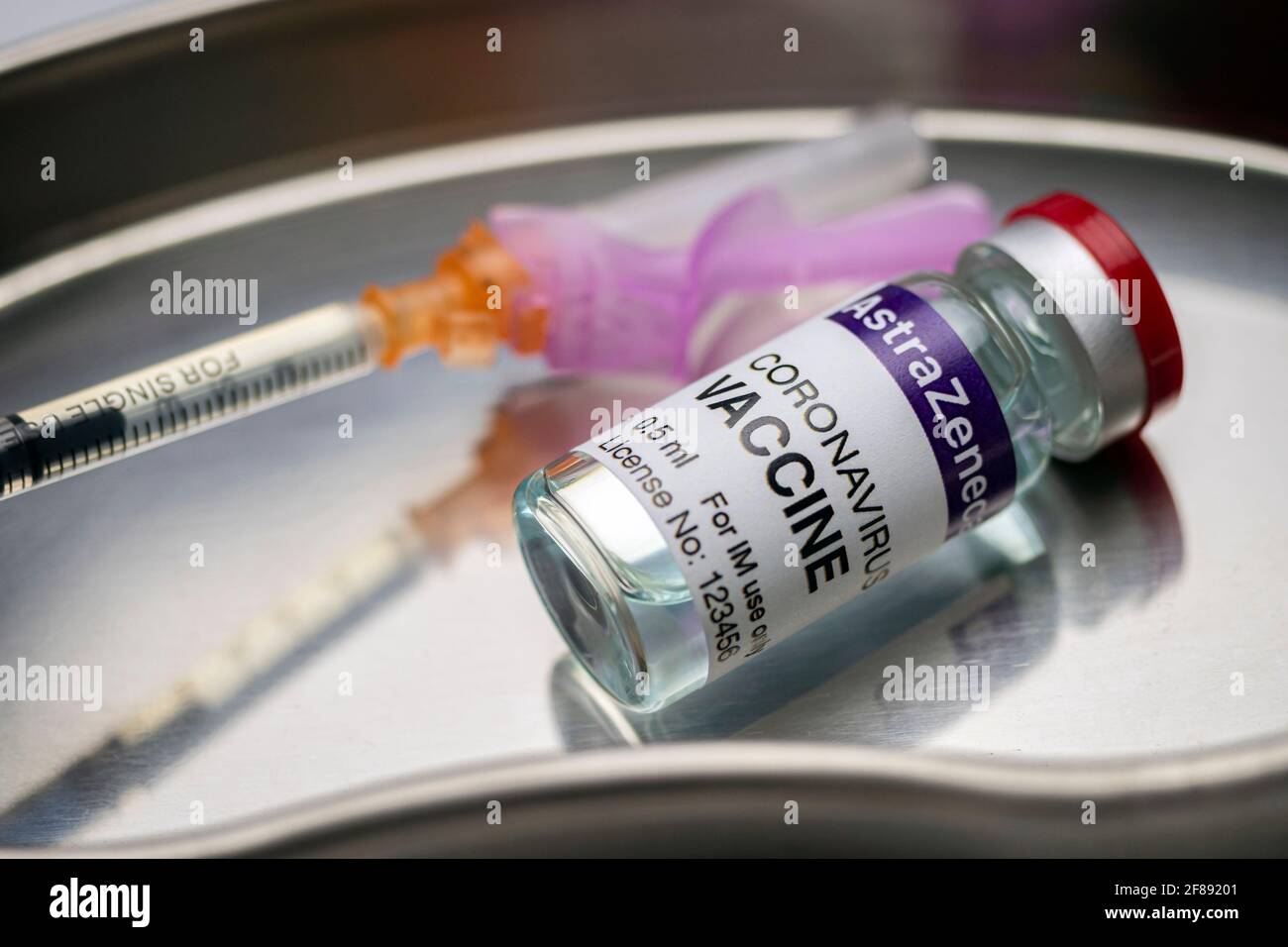 Coronavirus covid-19 vaccine in a hospital, conceptual image Stock Photo