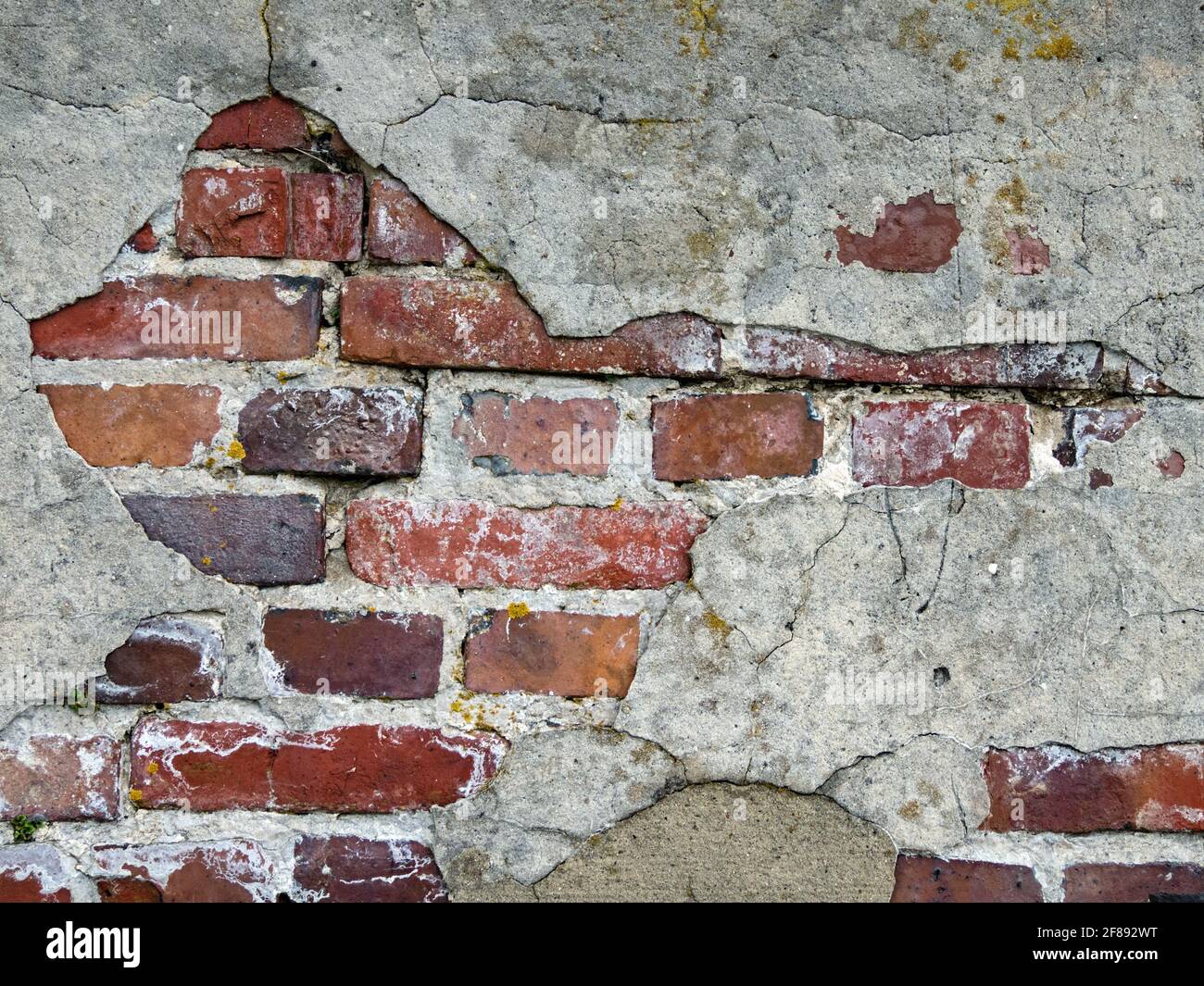 Old dilapidated wall made of brick Stock Photo Alamy