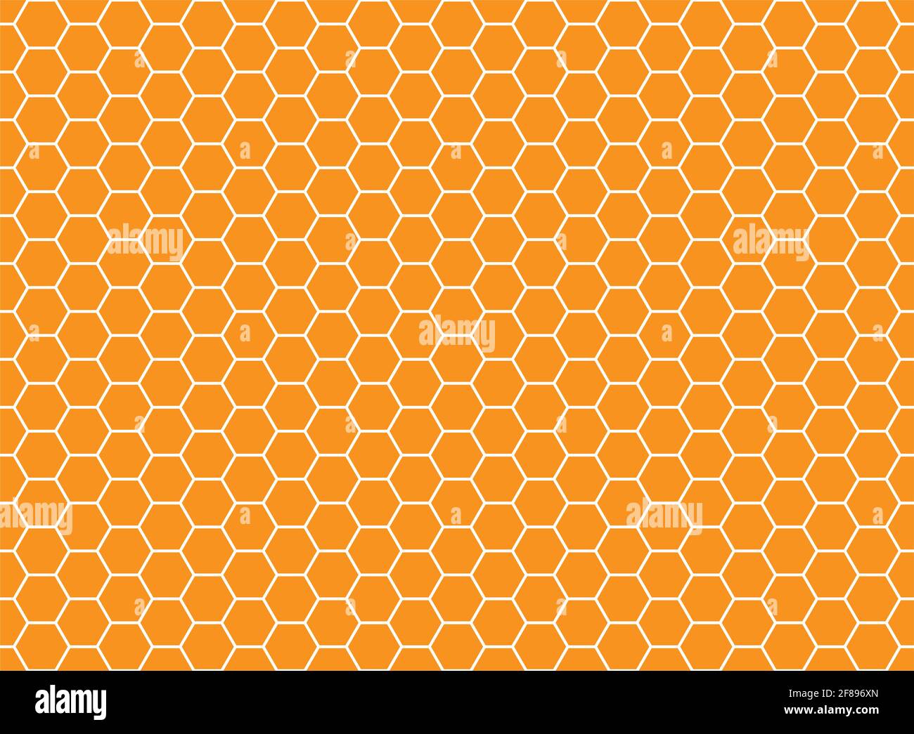 Honeycomb hexagonal seamless pattern. Grid design, vector background. Simple texture . Stock Vector