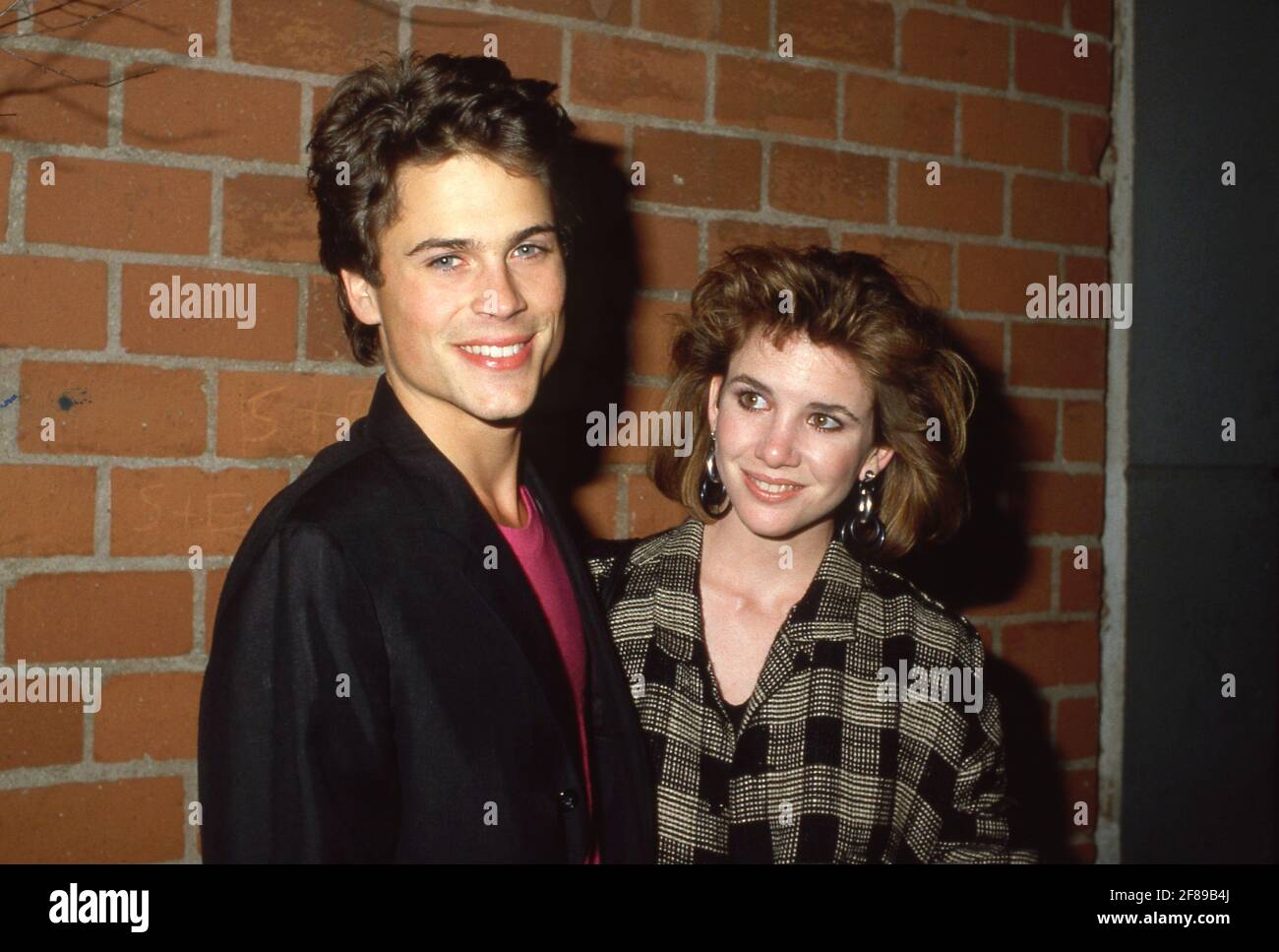 Rob Lowe and Melissa Gilbert Circa 1980's Credit: Ralph  Dominguez/MediaPunch Stock Photo - Alamy