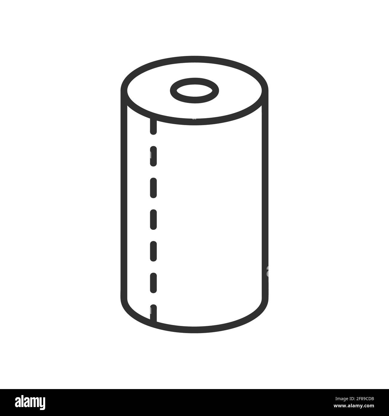Paper towel flat icon. Pictogram for web. Line stroke. Isolated on white  background. Vector eps10 Stock Photo - Alamy, image size:1300x1390