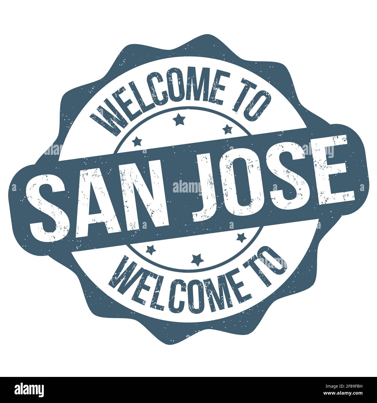 Welcome to San Jose grunge rubber stamp on white background, vector illustration Stock Vector