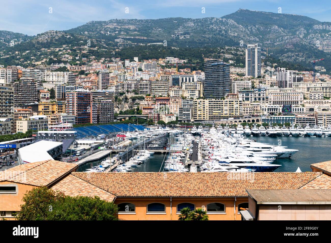 Skyscrapers and buildings in Monaco Stock Photo