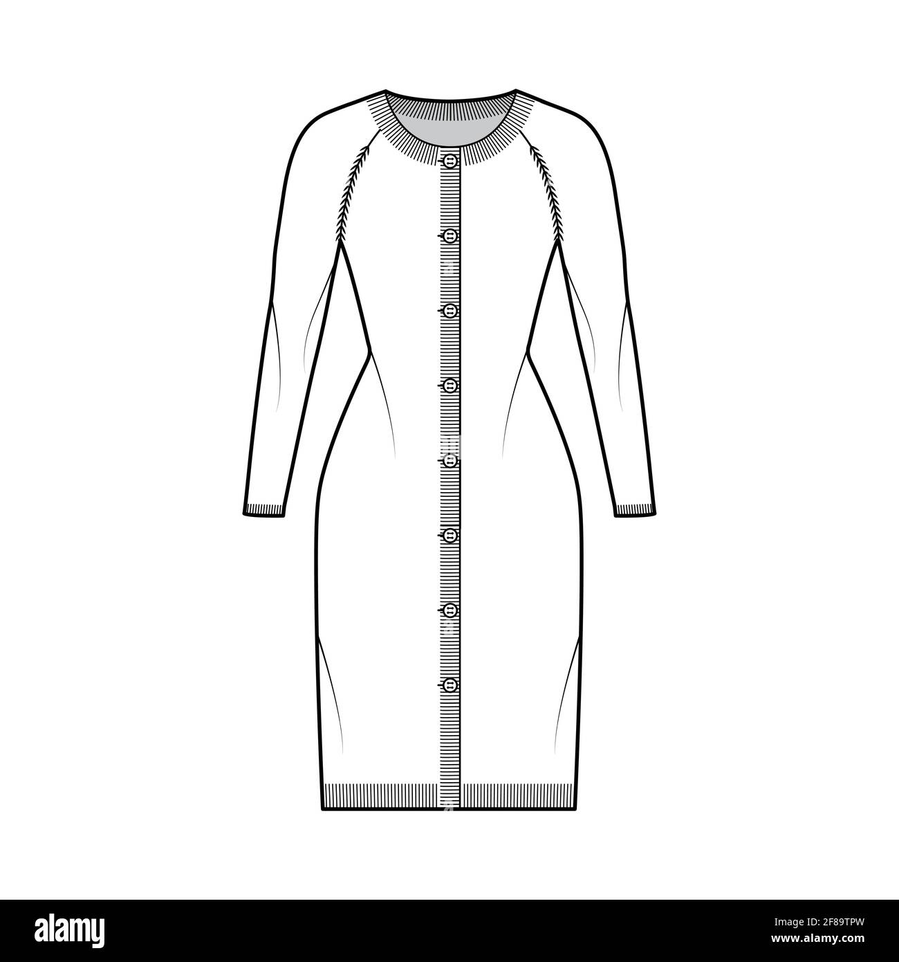 long knee length cardigan sweater