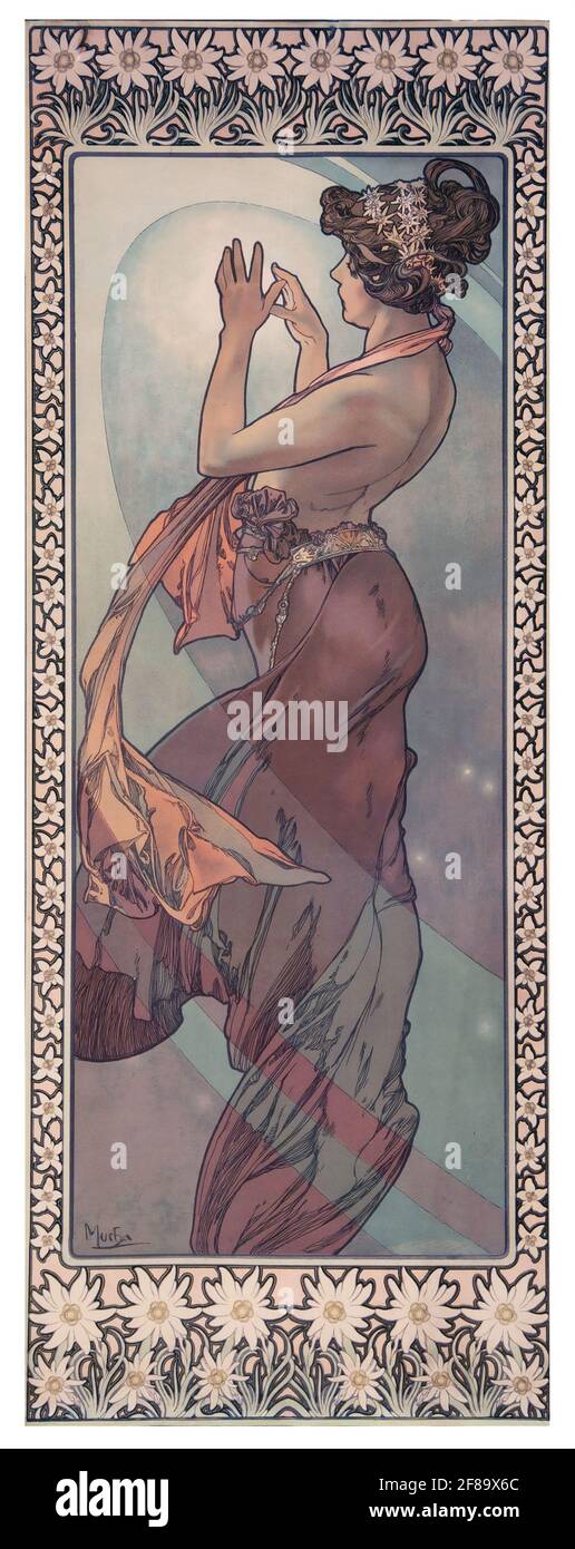 Etoile Polaire 1902, Art Nouveau by Alphonse Mucha Stock Photo