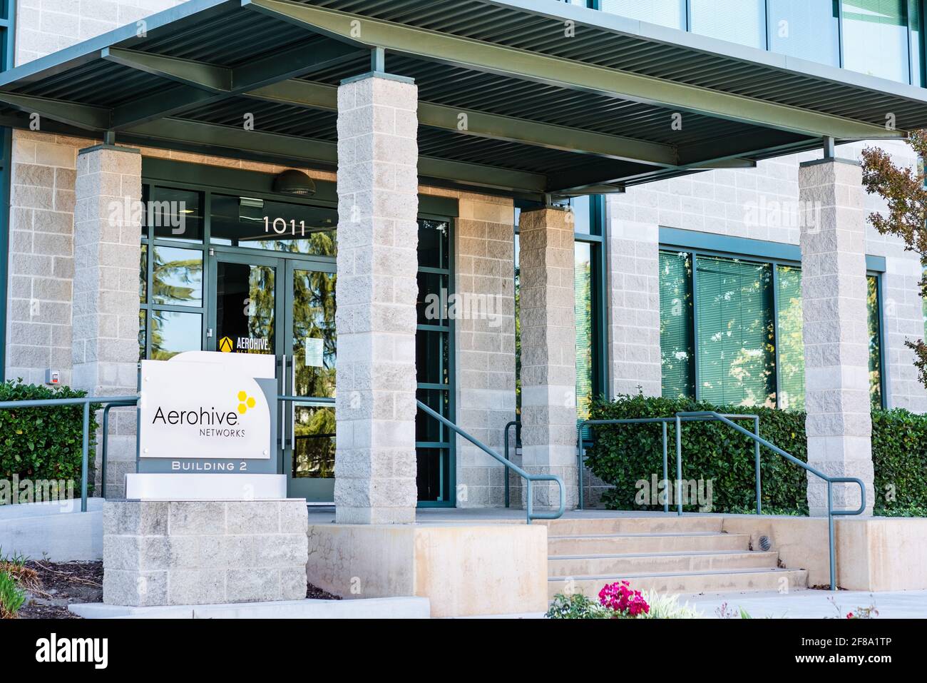 Sep 24, 2020 Milpitas / CA / USA Aerohive Networks headquarters in