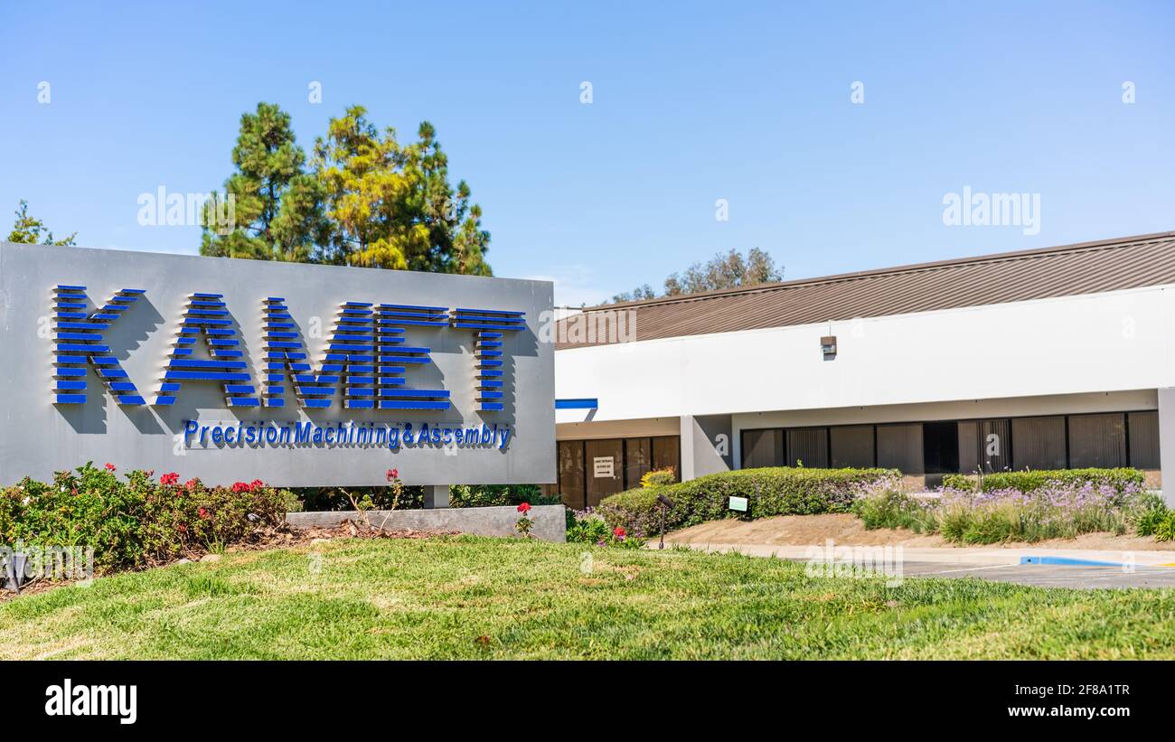 Sep 24, 2020 Milpitas / CA / USA - KAMET headquarters in Silicon Valley; KAMET provides precision machining, engineering, assembly and supply chain ma Stock Photo