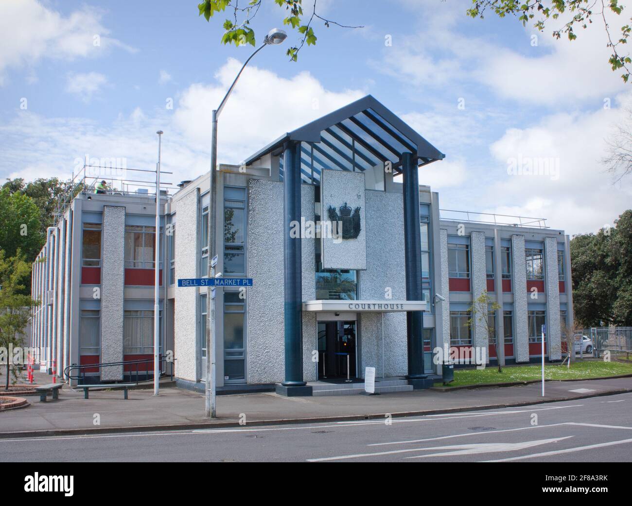 Whanganui, New Zealand - Oct 19th 2017: Whanganui High & District Courts building Stock Photo