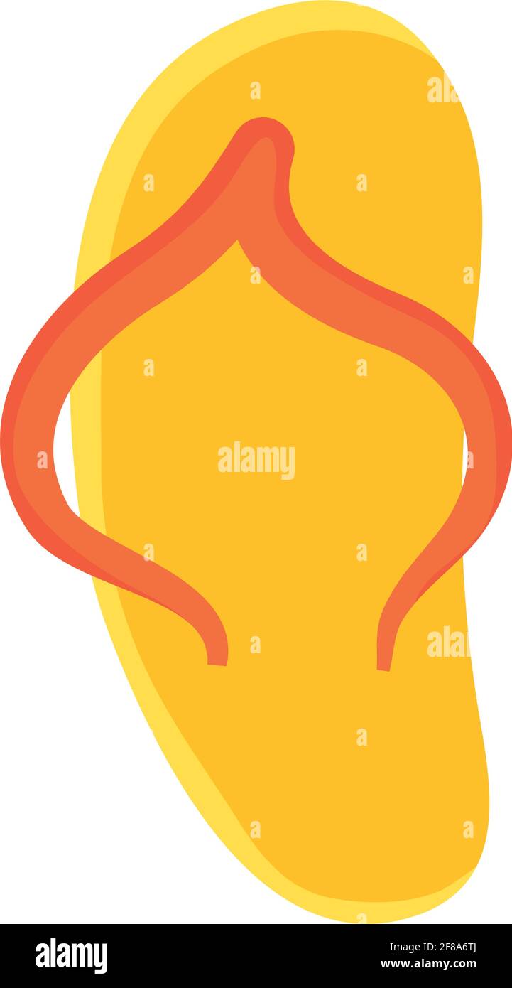 beach sandal on white background Stock Vector Image & Art - Alamy
