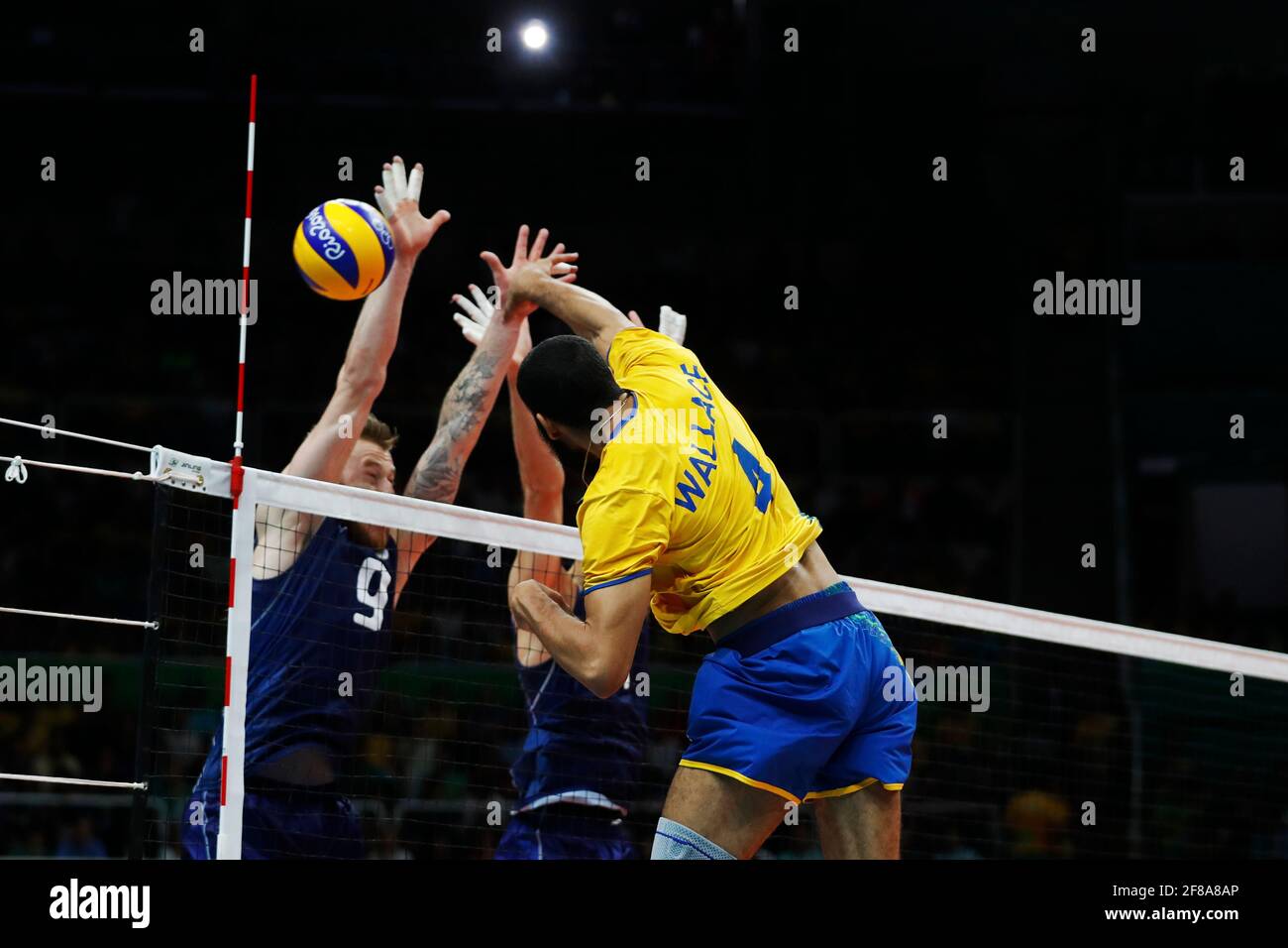 Brazilian mens national volleyball team wins gold medal final match vs ...