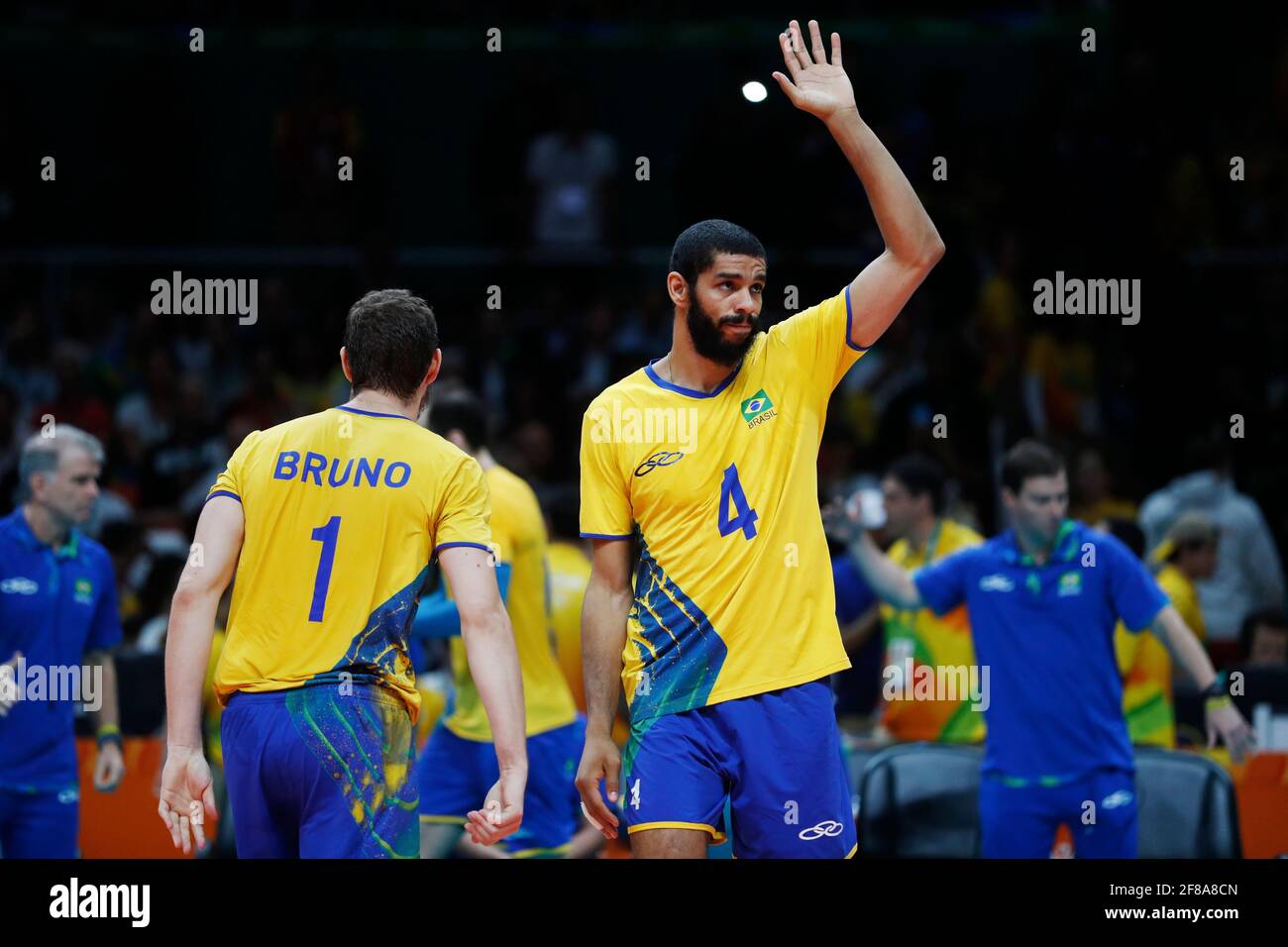 Brazilian mens national volleyball team wins gold medal final match vs ...