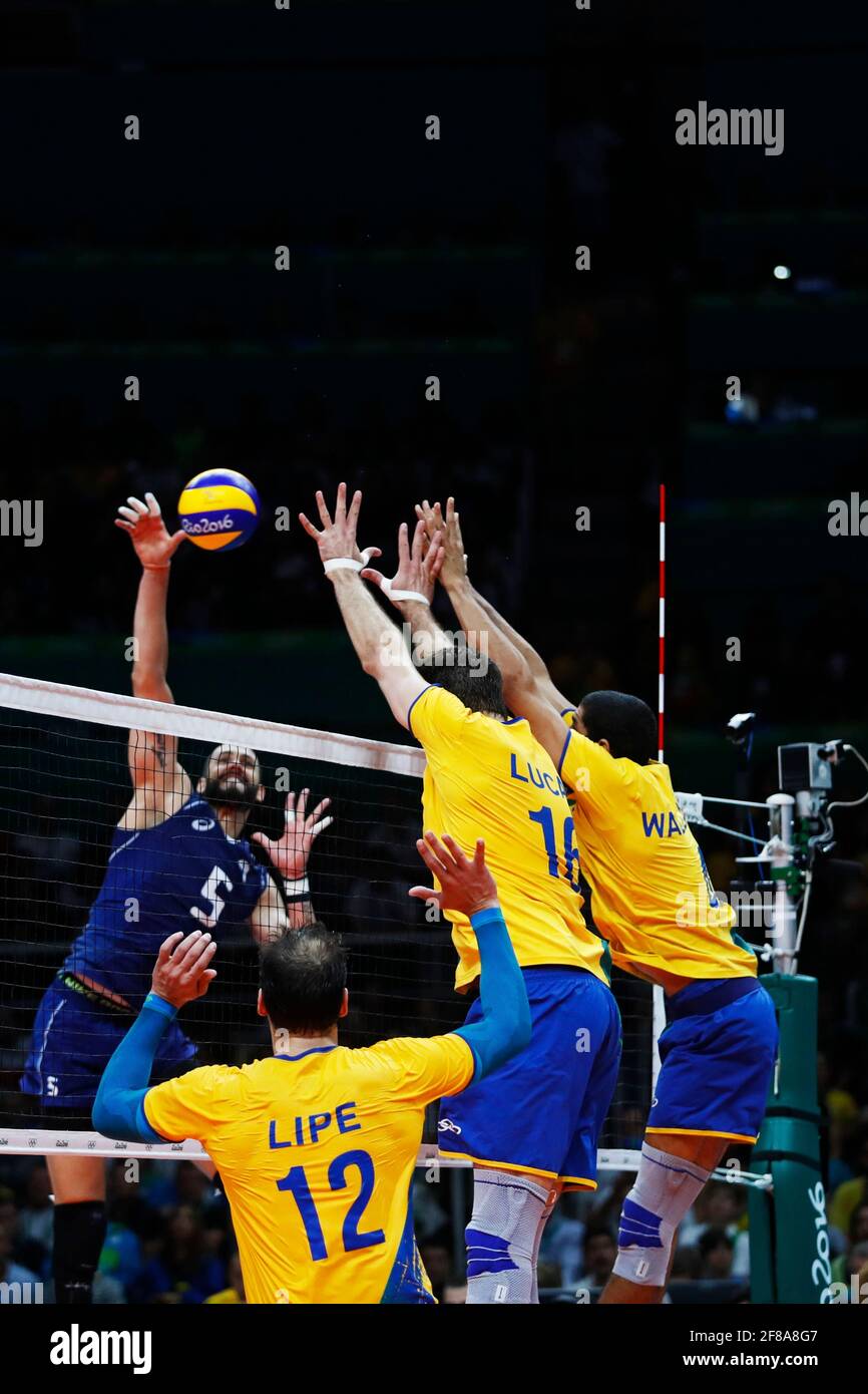 Brazilian mens national volleyball team wins gold medal final match vs ...