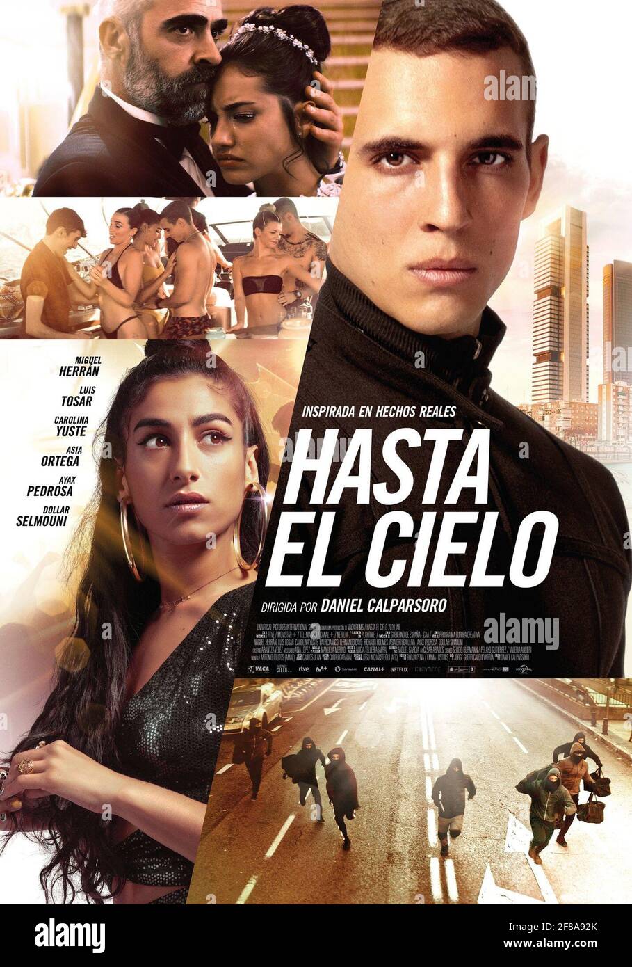SKY HIGH, (aka HASTA EL CIELO), Spanish poster, bottom left Carolina Yuste; top, from left