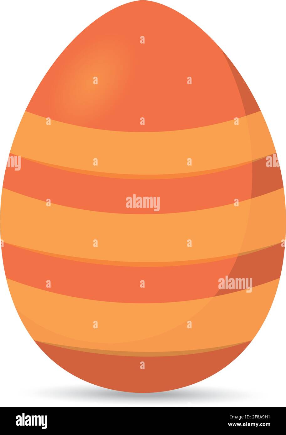 Isolated colorful decorated easter egg. Easter season. Spring time - Vector Stock Vector