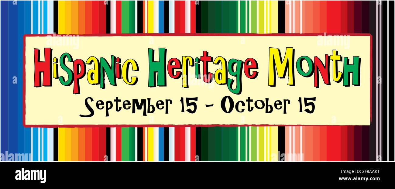 Hispanic Heritage Month Banner Stock Photo - Alamy