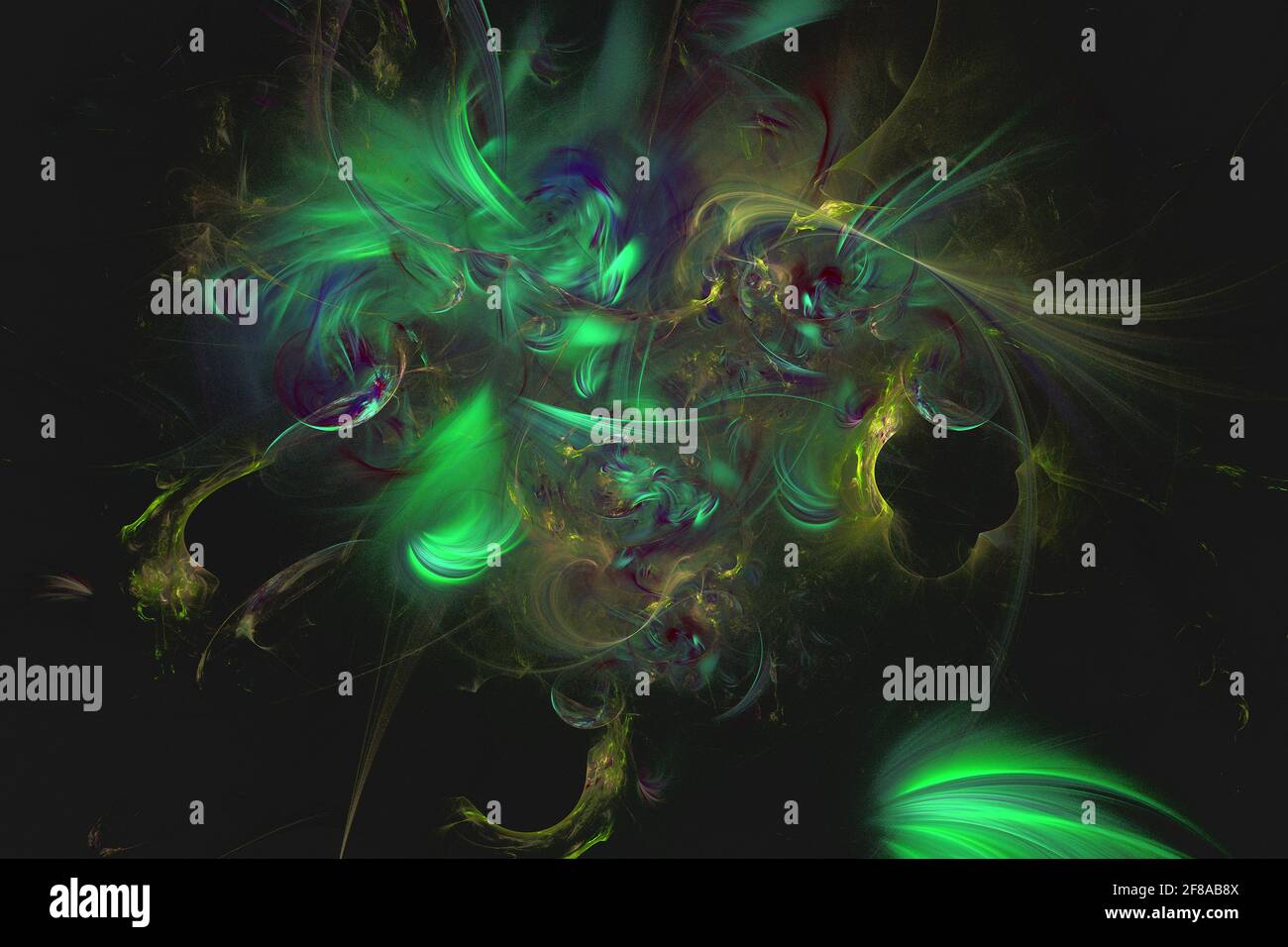 Abstract Illustration of Mandelbrot Fractal Background Stock Photo