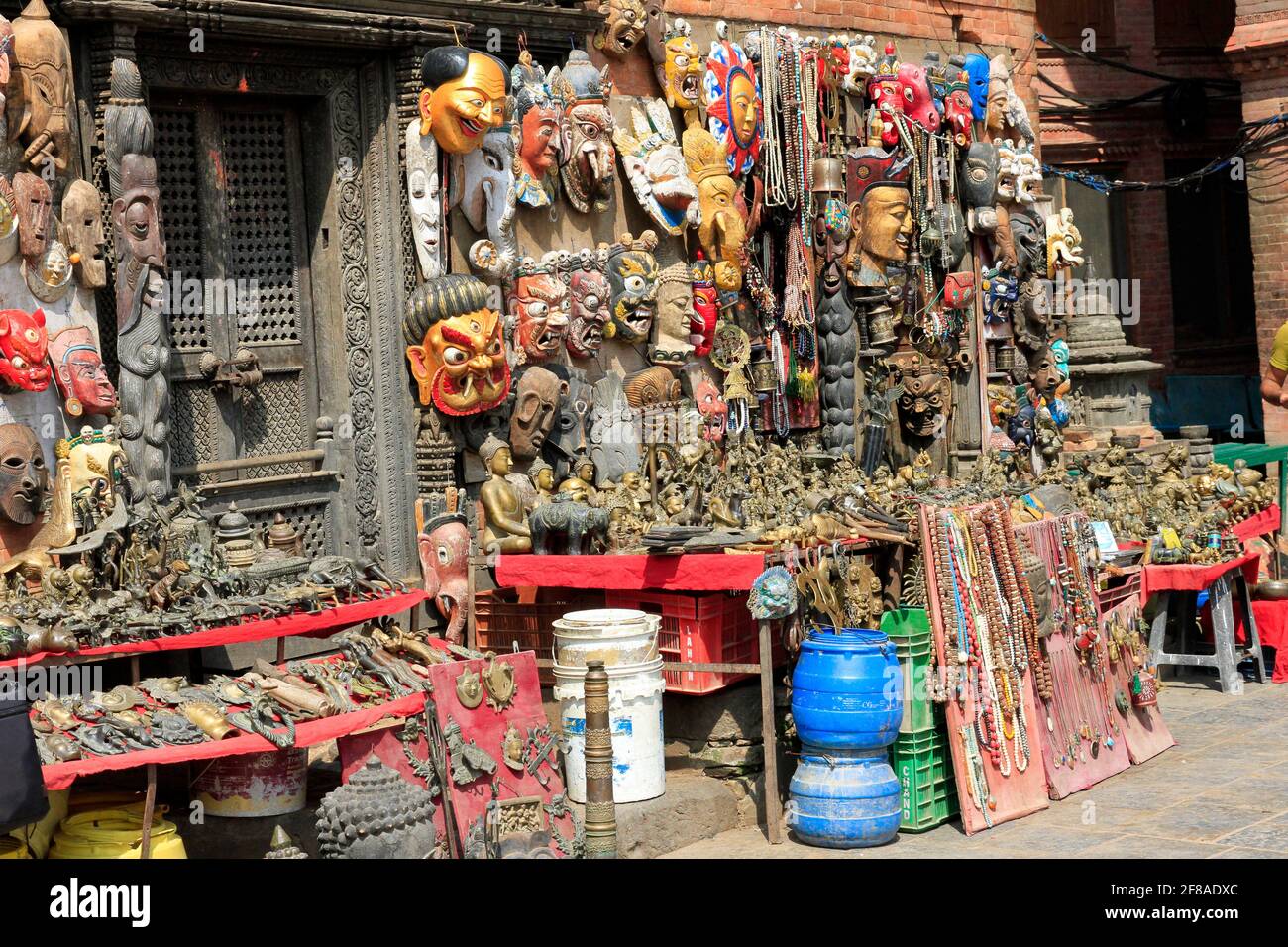Outdoor market stall in Kathmandu, Nepal Stock Photo
