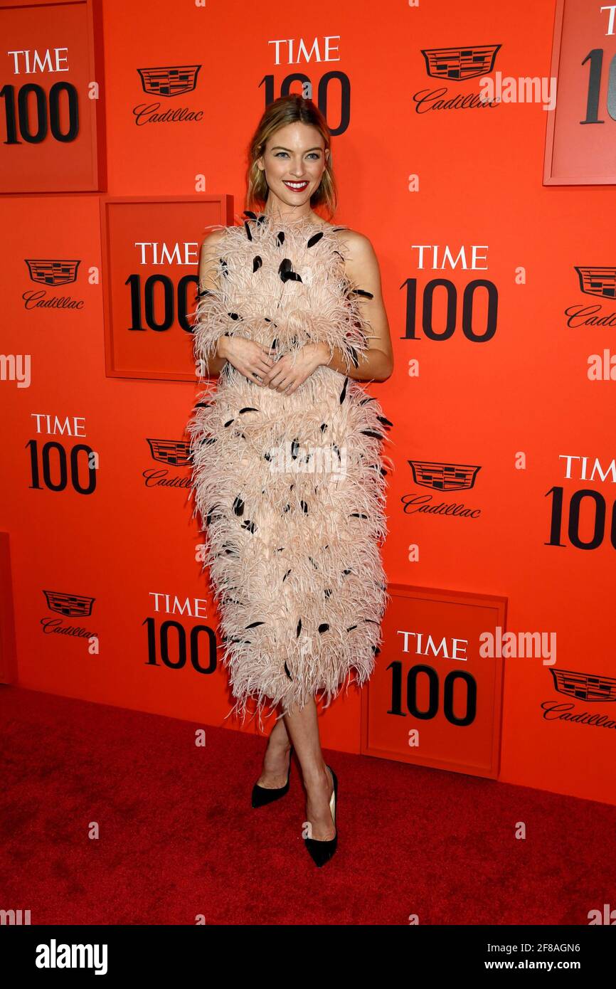 Martha Hunt  arrives in Jason Wu to the 2019 TIME 100 Gala, held at Jazz in Lincoln Center in New York City on Tuesday, April 23, 2019.  Photo by Jennifer Graylock-Graylock.com 917-519-7666, New York, New York -   -PICTURED: Martha Hunt   Jennifer Graylock-Graylock.com -GRA 6456   Jennifer Graylock-Graylock.com Stock Photo