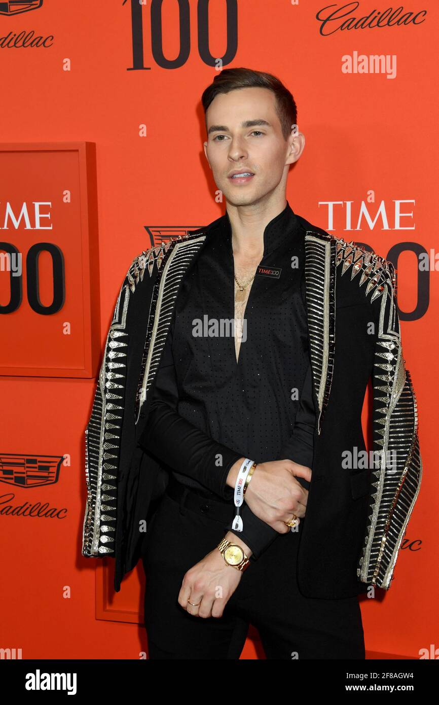 Adam Rippon arrives to the 2019 TIME 100 Gala, held at Jazz in Lincoln ...