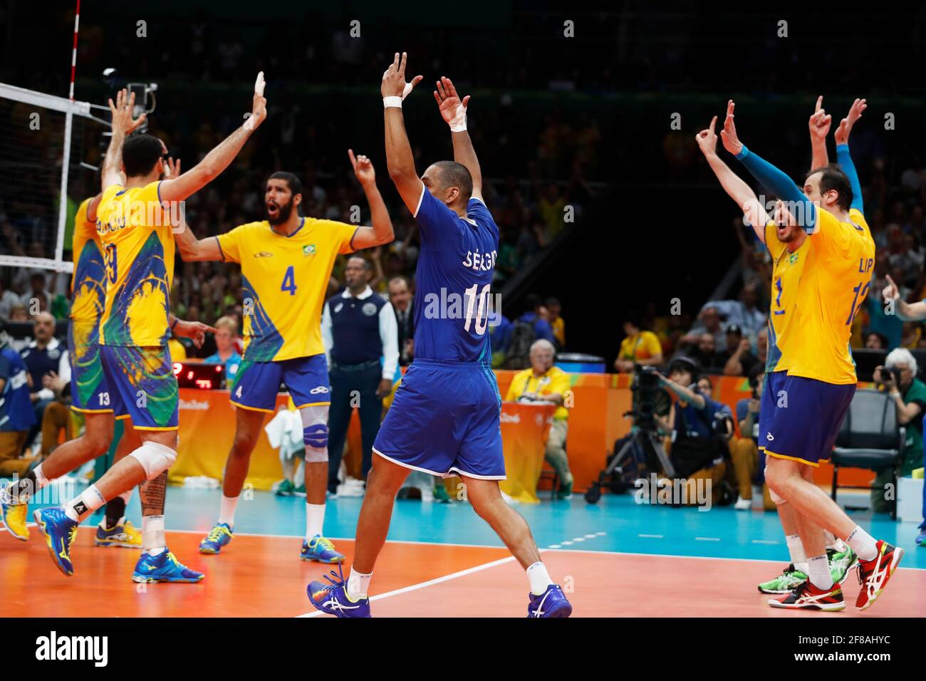 Brazilian mens national volleyball team wins gold medal final match vs ...