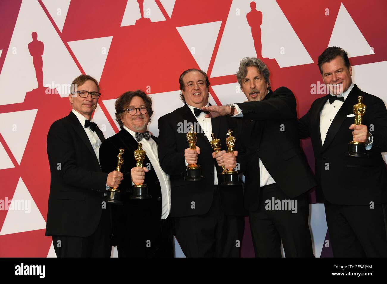 Winner Best Picture Green Book  Winner Best Picture Green Book Jim Burke Charles B. Wessler, Brian Currie, Peter Farrelly, Nick Vallelonga in the Press Room during the 91st Annual Academy Awards, Oscars, held at the Dolby Theater in Hollywood, California, Sunday, February 24, 2019 Photo by Jennifer Graylock-Graylock.com 917-519-7666 Stock Photo