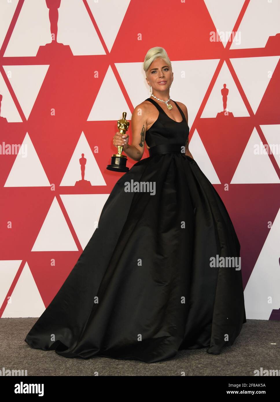 Oscar Winners Best Music Lady Gaga in the Press Room during the 91st Annual Academy Awards, Oscars, held at the Dolby Theater in Hollywood, California, Sunday, February 24, 2019 Photo by Jennifer Graylock-Graylock.com 917-519-7666 Stock Photo