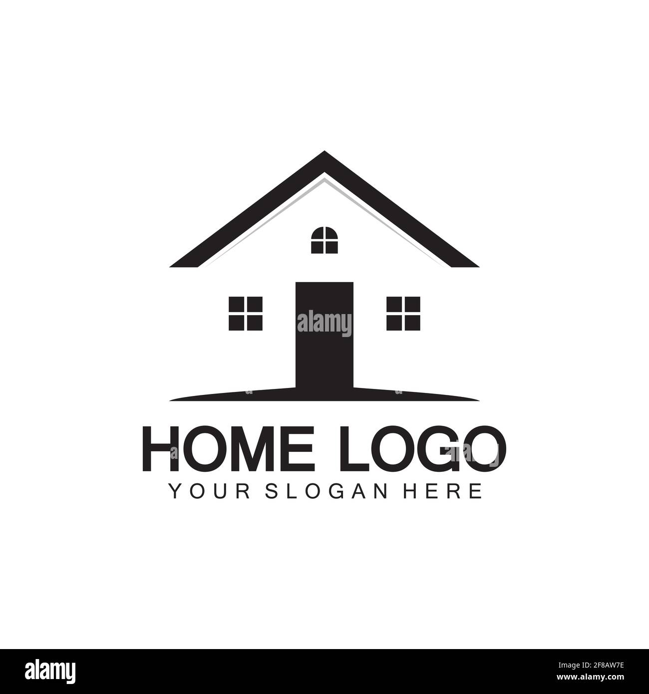 Home logo icon vector illustration design template.Home and house ...