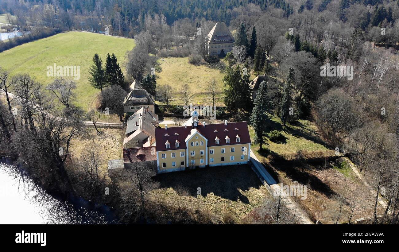 Jagdschloss Grillenburg in Sachsen Stock Photo Alamy