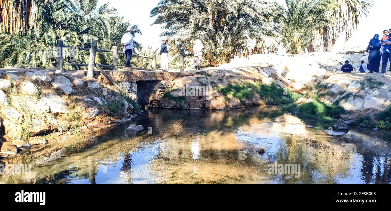 Wadi Tayyib Al Ism Magna, Saudi Arabia Stock Photo