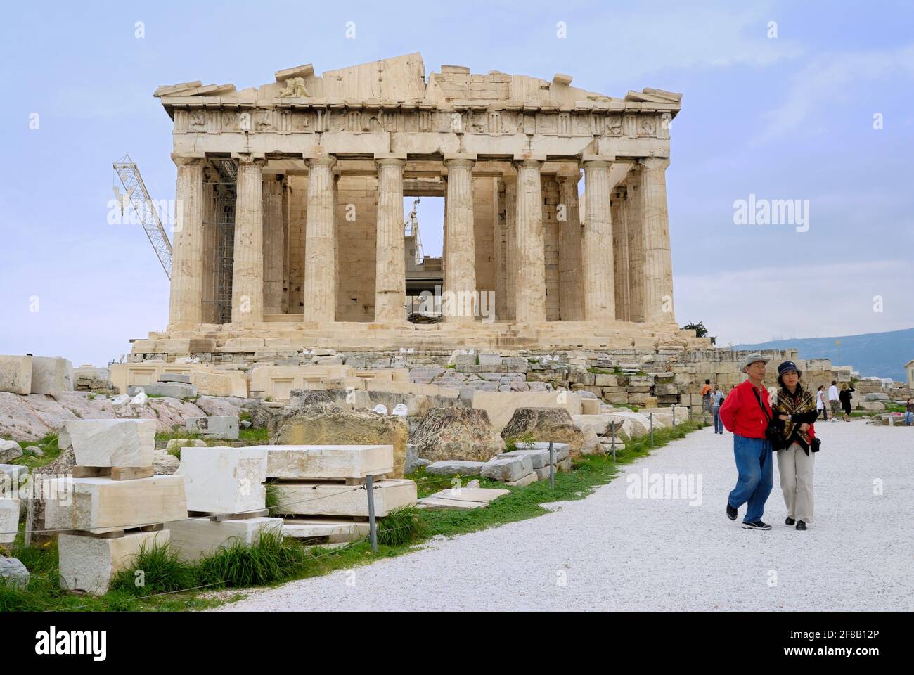 Parthenon (Athena Parthenos) is the impressive main temple of the